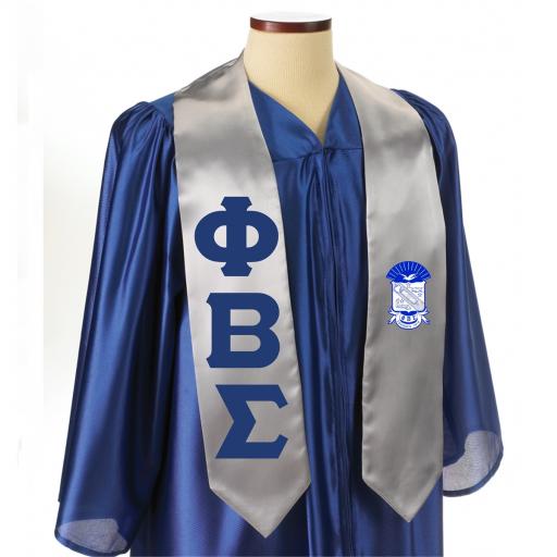 Greek Graduation Stoles with Crest | Sewn On Letters